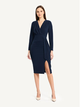 KMX KMX Sukienka koktajlowa 923360012 Granatowy Fitted Fit