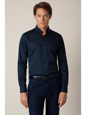 Lancerto Lancerto Koszula Michela KO073225000017 Granatowy Slim Fit