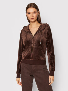 Juicy Couture Juicy Couture Pulóver Robertson JCAP176 Barna Slim Fit