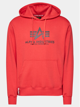 Alpha Industries Alpha Industries Bluza Basic 178312 Czerwony Regular Fit