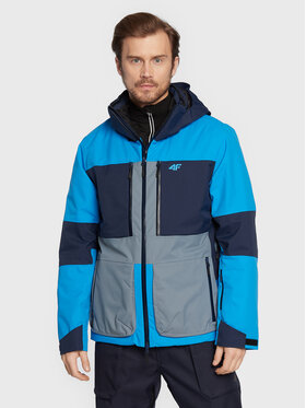 4F 4F Slidinėjimo striukė H4Z22-KUMN012 Mėlyna Regular Fit