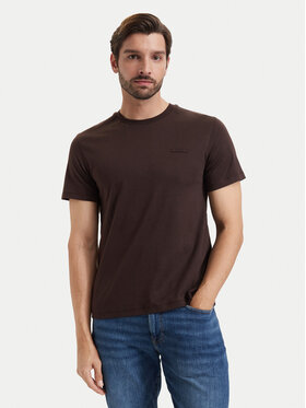 Calvin Klein Calvin Klein T-Shirt LV04LG222G Dunkelbraun Slim Fit