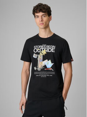 4F 4F T-Shirt NATURE’S TRAIL Μαύρο Regular Fit