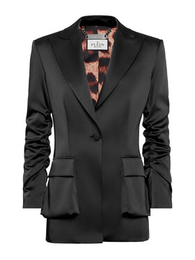 PHILIPP PLEIN PHILIPP PLEIN Marynarka 11447 Czarny Loose Fit