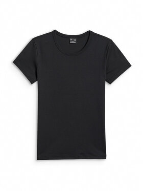 4F 4F T-Shirt BASIC+ Czarny Slim Fit