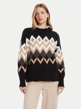 Barbour Barbour Sweater Cecelia LKN1676MI11 Fekete Relaxed Fit
