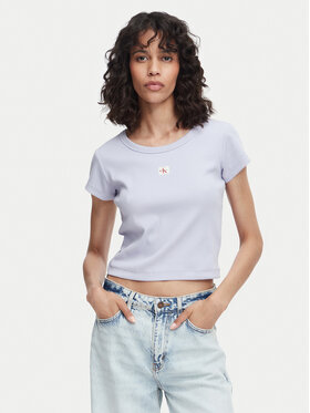 Calvin Klein Jeans Calvin Klein Jeans Marškinėliai LV047C200G Šviesiai mėlyna Slim Fit