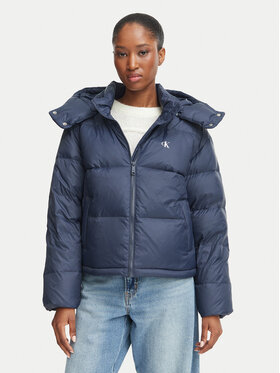 Calvin Klein Jeans Calvin Klein Jeans Vatovaná bunda Essential LV047H500G Tmavomodrá Relaxed Fit