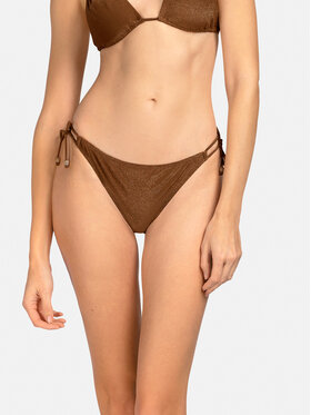 Miss Lou Miss Lou Dół od bikini D-LG2-BR Brązowy