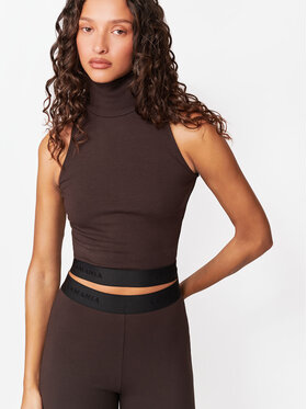 La Mania La Mania Top SOLME Brązowy Basic Fit