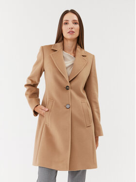 Marella Marella Вълнено палто Ocarina 2330161538200 Кафяв Regular Fit