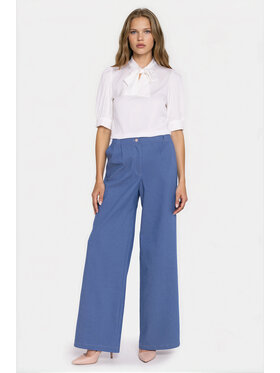 NIFE NIFE Kalhoty z materiálu SD141 Wide Leg