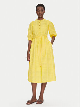 Barbour Barbour Sommerkleid LDR0893YE32 Gelb Regular Fit