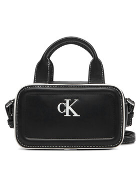 Calvin Klein Calvin Klein Τσάντα Contrast Ck Mini Bauletto Bag LV04F1257G Μαύρο
