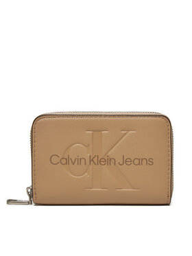 Calvin Klein Jeans Calvin Klein Jeans Malá dámská peněženka Zip Around Mono K60K612255 Béžová