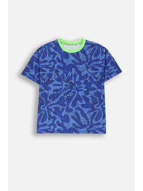 Lemon Explore Lemon Explore T-Shirt WL6143201ACB-014 Niebieski Regular Fit