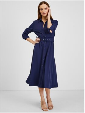Orsay Orsay Sukienka 431046-575000__40 Granatowy Regular Fit