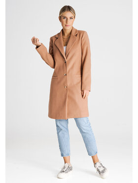FIGL FIGL Παλτό M989 Μπεζ Regular Fit