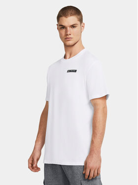 Under Armour Under Armour T-shirt Ua Hw Armour Label Ss 1382831-100 Bianco Loose Fit