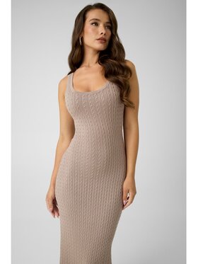 Guess Guess Sukienka codzienna 184943 Brązowy Classic Fit