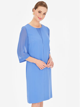 Potis & Verso Potis & Verso Sukienka elegancka Gardena Niebieski Regular Fit