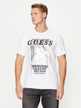 Guess Guess Тишърт M4BI47 J1314 Бял Slim Fit
