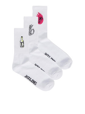 Jack&Jones Jack&Jones Vyriškų ilgų kojinių komplektas (3 poros) 12242140 Balta