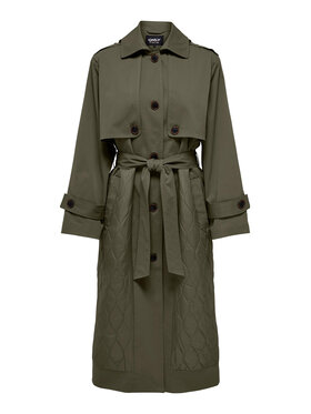 ONLY Trench 15293269 Zelena Regular Fit