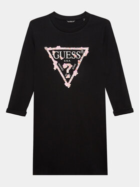 Guess Guess Sukienka codzienna J3YK13 KA6W4 Czarny Regular Fit