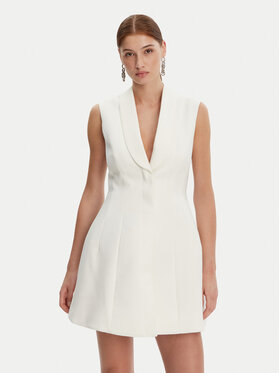 BARDOT BARDOT Sukienka koktajlowa 59724DB Écru Regular Fit