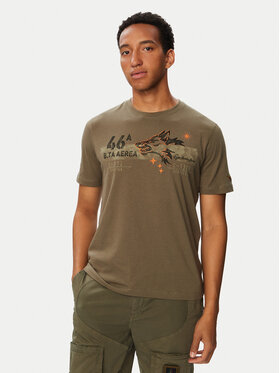 Aeronautica Militare Aeronautica Militare T-Shirt 262TS2579UJ00750 Χακί Regular Fit