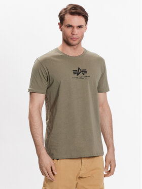 Alpha Industries Alpha Industries Tričko Basic 118533 Zelená Regular Fit