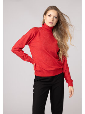 QUIOSQUE QUIOSQUE Sweter QUIOSQUE 6VL003601 Czerwony Regular Fit