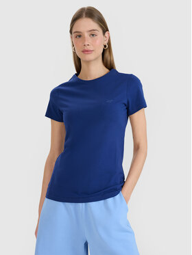 4F 4F T-Shirt NOS Tmavomodrá Slim Fit