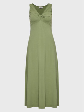 Deha Deha Ежедневна рокля D83201 Зелен Regular Fit