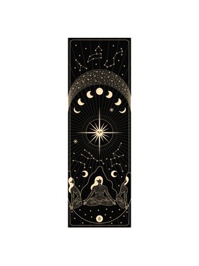 Moonholi Moonholi Mata do ćwiczeń UNIVERSE TRAVEL Czarny