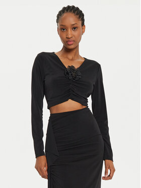 ViCOLO ViCOLO Блузка US0025 Чорний Slim Fit
