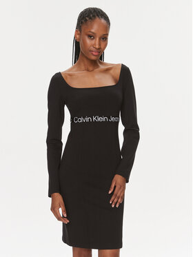 Calvin Klein Jeans Calvin Klein Jeans Hétköznapi ruha J20J221989 Fekete Slim Fit