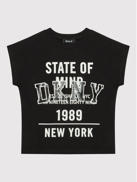 DKNY DKNY Póló D35S01 S Fekete Relaxed Fit