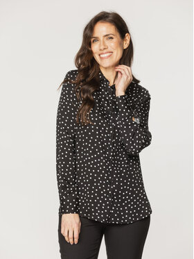 Willsoor Willsoor Koszula 61312 Czarny Oversize