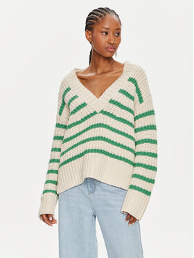Munthe Munthe Sweter Organize 242162024274 Beżowy Loose Fit