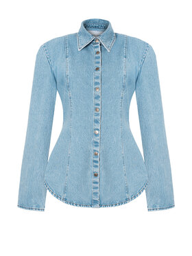 Magda Matyja Magda Matyja Koszula jeansowa MADISON SHIRT Niebieski Fitted Fit