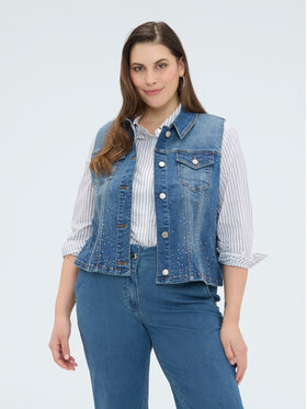 Fiorella Rubino Fiorella Rubino Gilet L403T000064N024 Blu Regular Fit