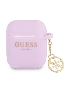 Guess Guess Etui na słuchawki AirPods Fioletowy