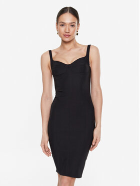 Elisabetta Franchi Elisabetta Franchi Koktejlové šaty AB-325-31E2-V360 Čierna Slim Fit
