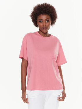 Trussardi Trussardi Póló Greyhound Backprint 56T00559 Rózsaszín Loose Fit