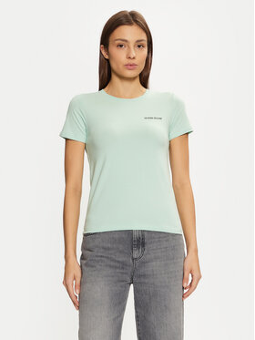 Guess Jeans Guess Jeans Póló W4YI02 J1314 Zöld Regular Fit