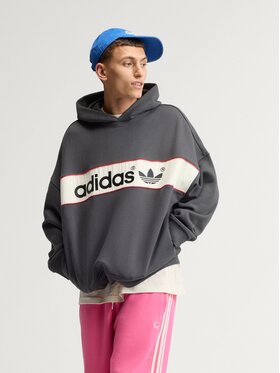 adidas adidas Bluza 172473 Szary ciemny Oversize