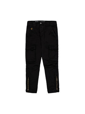 Alpha Industries Alpha Industries Spodnie cargo Task Force Pant Czarny Tapered Fit