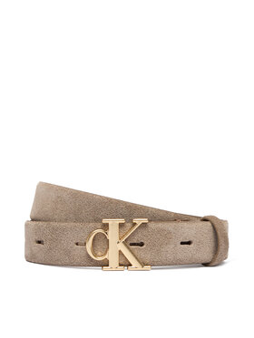 Calvin Klein Calvin Klein Ζώνη Γυναικεία Ck Buckle 25 Mm Fixed Belt Suede LV04F7079G Μπεζ